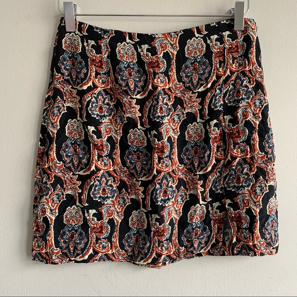 Free People Dresses & Skirts - Free People Paisley print mini skirt black motif